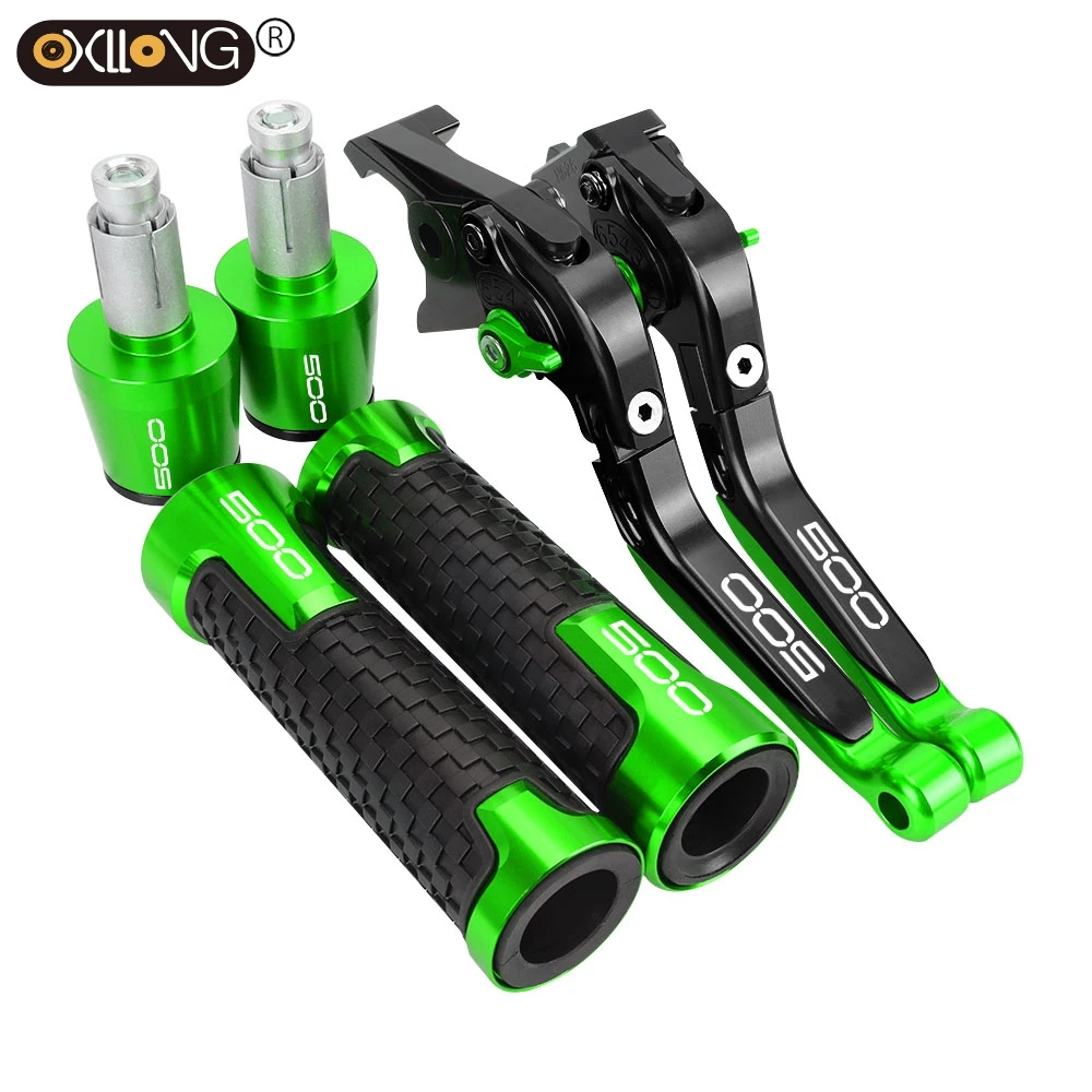 

Motorcycle Accessories For Kawasaki Z500 Ninja 500 Ninja500 Z 500 2024 2025 Adjustable Brake Clutch Levers Handlebar Grips Ends