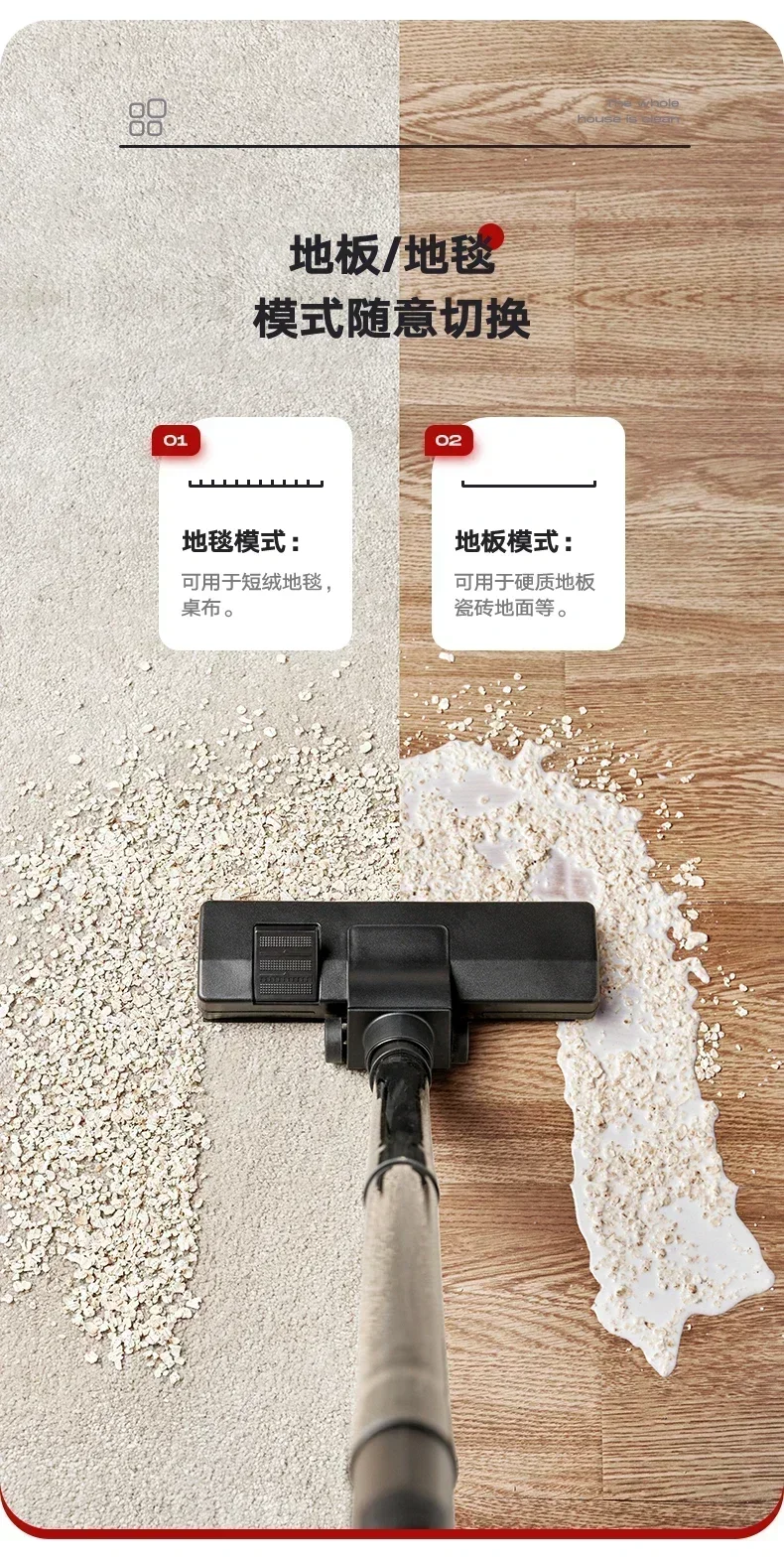 

Household. Large suction power. Decorative. High power industrial dust collector. Cleaning machine. Wet and dry.