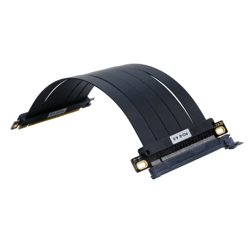 PCI-E4.0 Graphics Card Riser Cable PCIe 4.0 16X GPU Vertical Installation Extension Wire