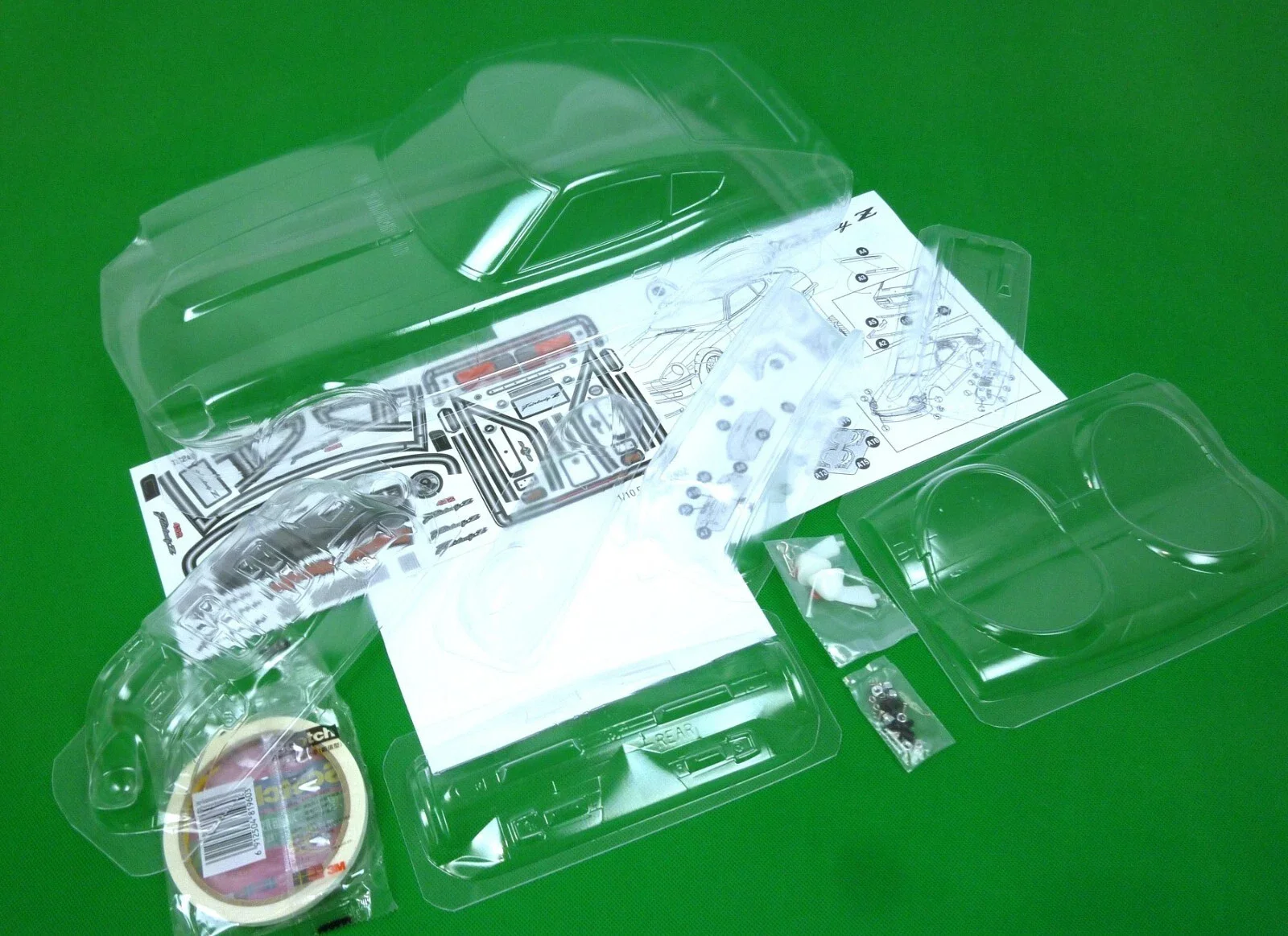 TC240 1/10 Fairlady 240Z RC Car Polycarbonate Clear Body Shell (257mm Wheelbase/200mm Width)