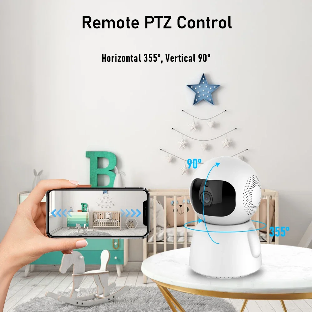 2K 4MP IP Camera, Smart Home, Binnen 2MP WiFi Draadloze Surveillance, Audio Camera, CCTV, Automatisch Volgen, Beveiliging Baby Monitor, Alexa
