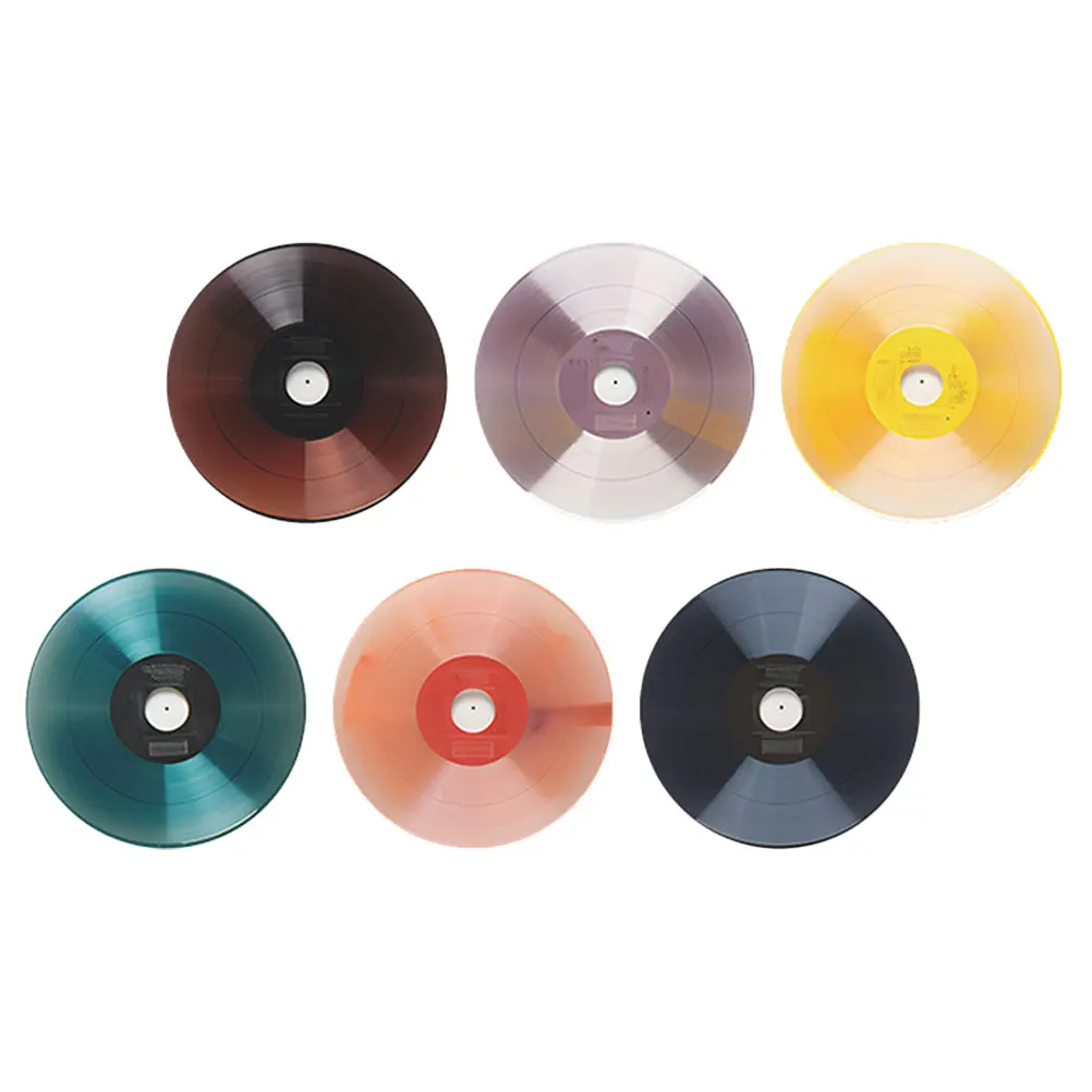 

6 Pcs Vintage Music Record Wall Stickers Decor Decorative Vinyl Records Albums for Decoration
