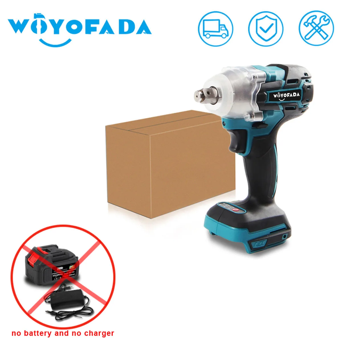 Brushless Electric Impact Wrench 1/2 inch Wrench 350 N.M Torque Electric tools For Makita 18V Battery (No Battery)