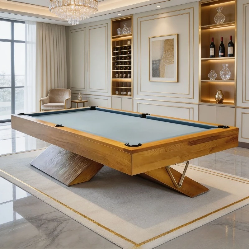 Household pool table standard Adult American black eight fancy nine ball pool table standard