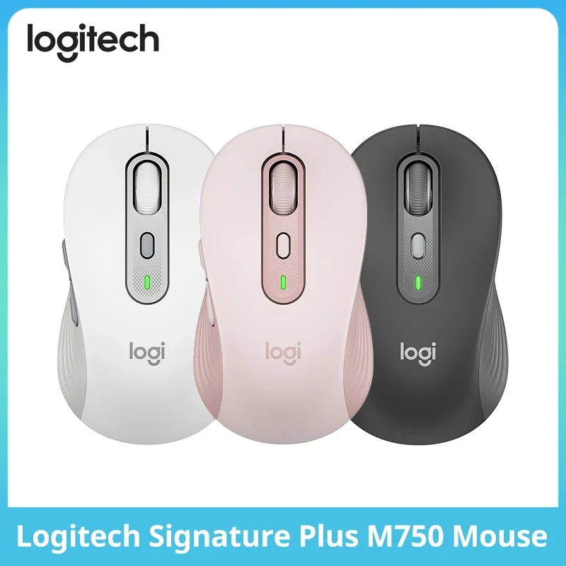 

Original Logitech M750 Wireless Mouse 2.4g Bluetooth Dual Mode Ergonomic Comfort Grip Usb Receiver Universal For Pc Lapt