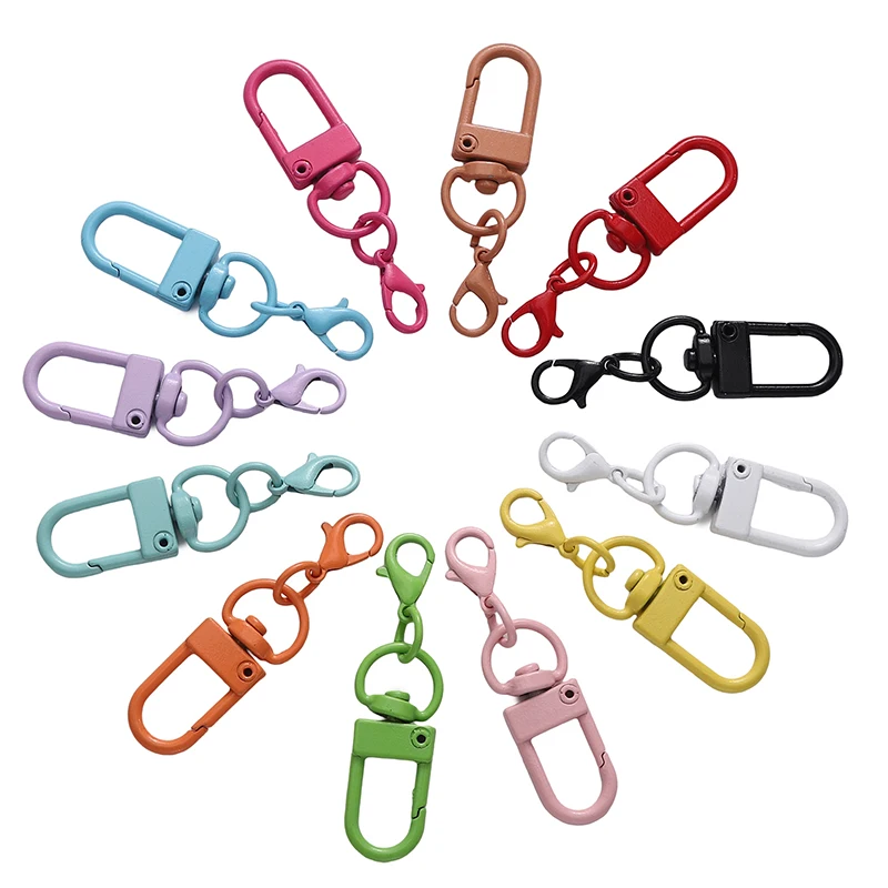 5-10pcs Metal Colorful Alloy Snap Lobster Clasp Hooks Buckle Connector for DIY Key Chain Bags Pendants Accessories image 2