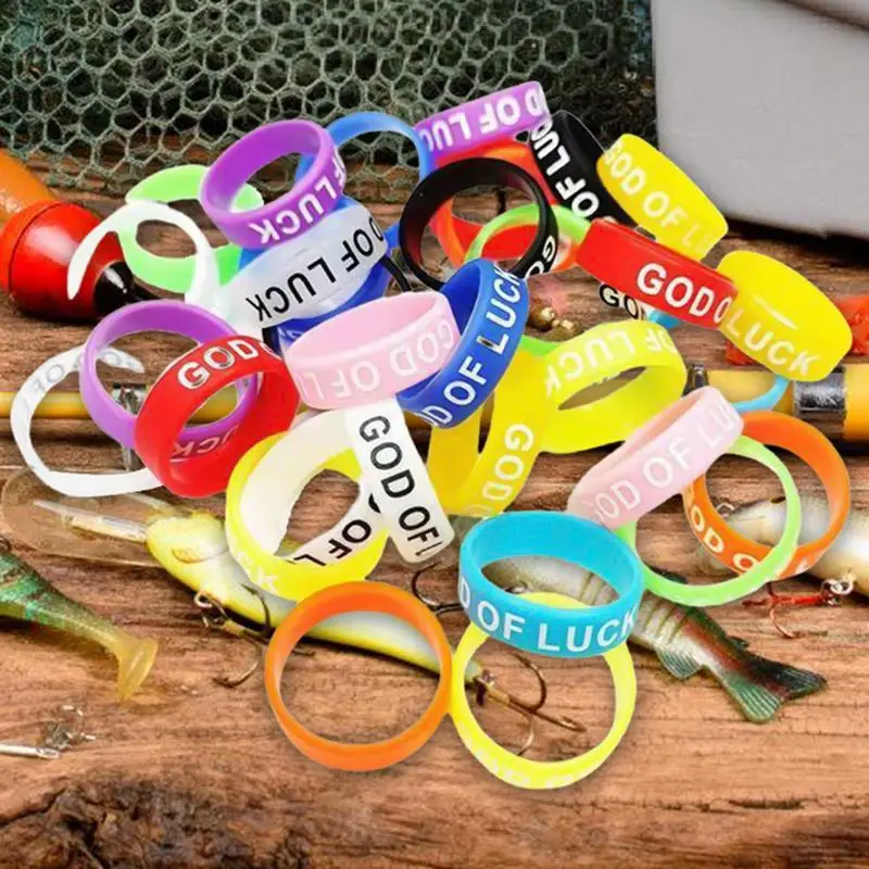 Fishing Rod Rings 20pcs Racket Rings For Fishing Rods Decorative Elastic Band Rubber Rod Stopper Small Rod Wraps For Slingshot