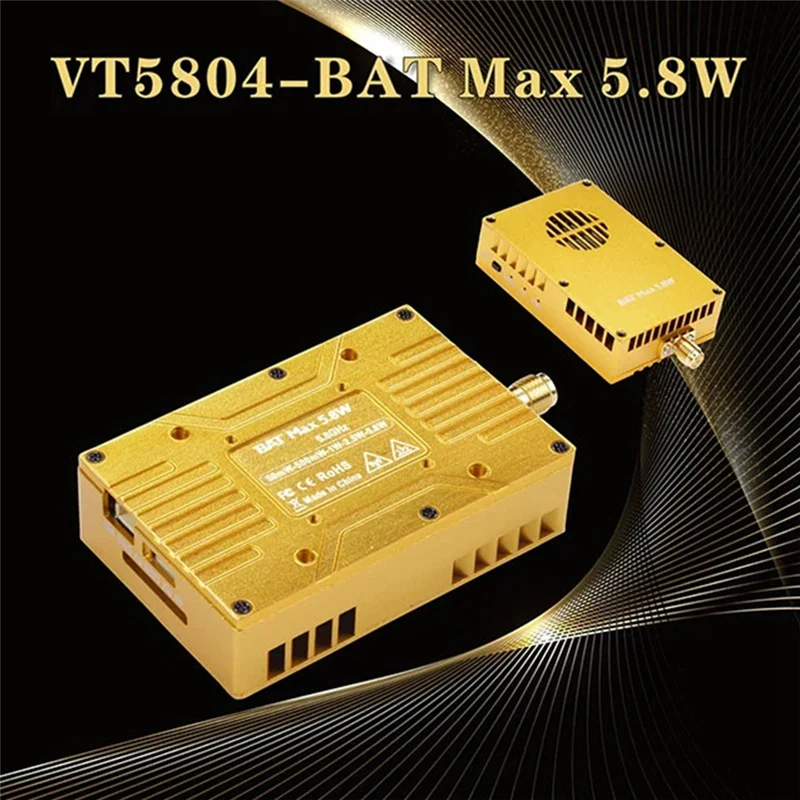 Practical-VT5804 BAT-MAX 5.8G 5.8W VTX 64CH FPV Trasmettitore audio video OSD NTSC/PAL per RC FPV Racing Drone a lungo raggio