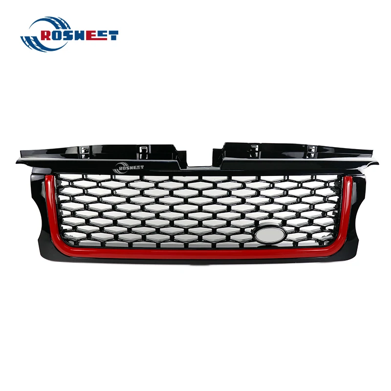 ROSWEET Front Grille For Land Rover Range Rover Sport L320 2005-2009 Racing Grills Intake Hood Cover Mesh Grid Car Accessories