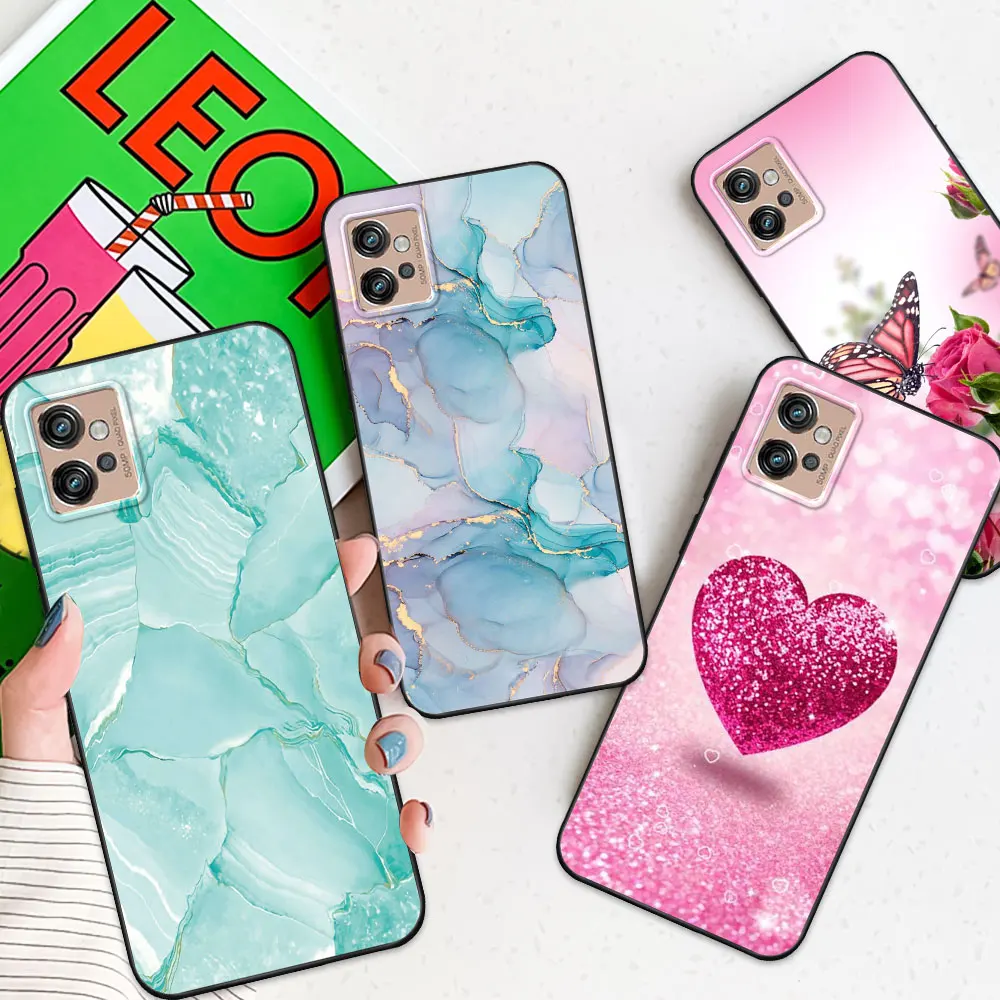 Case For Moto G32 G42 G52 G72 Coque Moto G82 5G TPU Soft Silicone Funda Phone Case For Motorola Moto G 32 g42 Marble Capa Cover