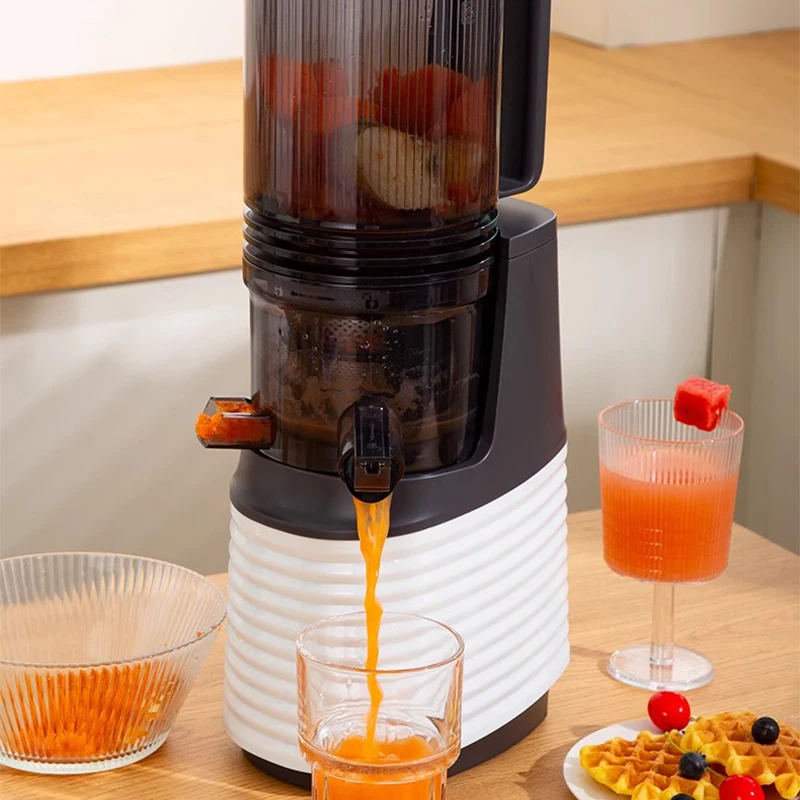 Large-caliber juicer, juicer, mixed fruit and vegetable machine, soy milk ice cream, household and commercial pure juice