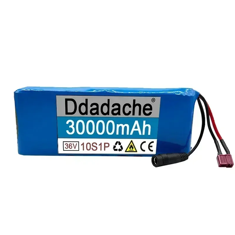 36V battery 100% genuine New 36V 30000mAh 10S1P 18650 lithium-ion rechargeable battery pack 20A with BMS scooter and bicycle