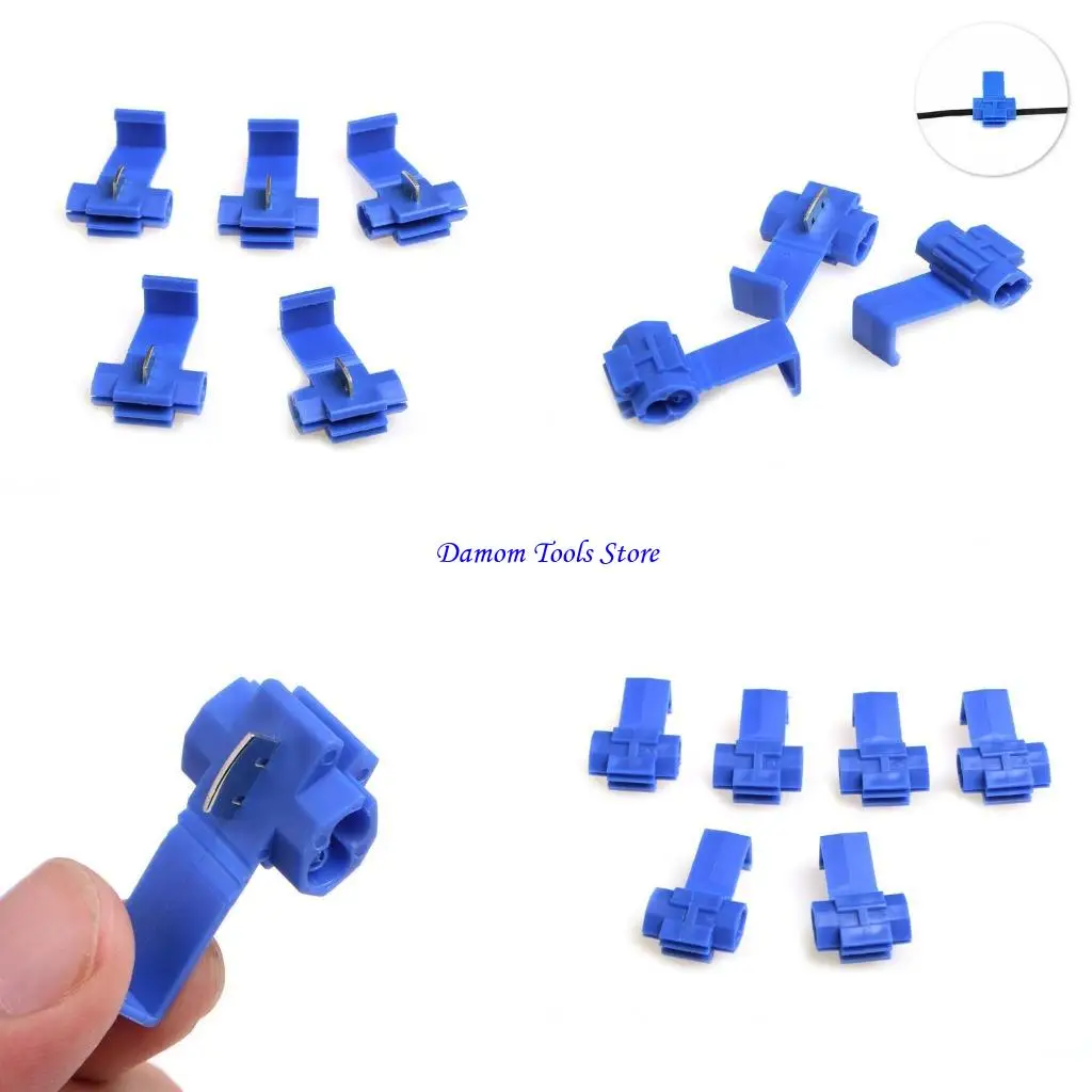 57BE 50 Pcs Lock Wire Electrical Cable Connector Quick Terminal Crimp