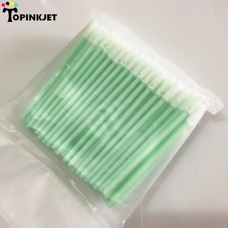 100pcs Fiber Optic Cleaning Tool Micro Cleaning Foam for Fiber Cleaning Printhead Cleaning Tool