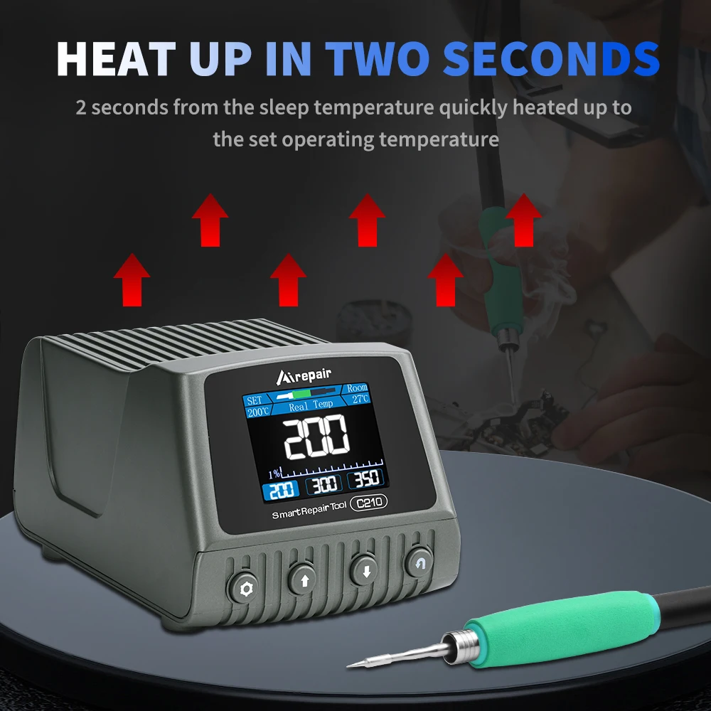 120W Repaid Heating Soldering Iron Staion 2 Seconds Rapid Heating 210 Welding Tips JBC Handle Electronic Welding Rework Station