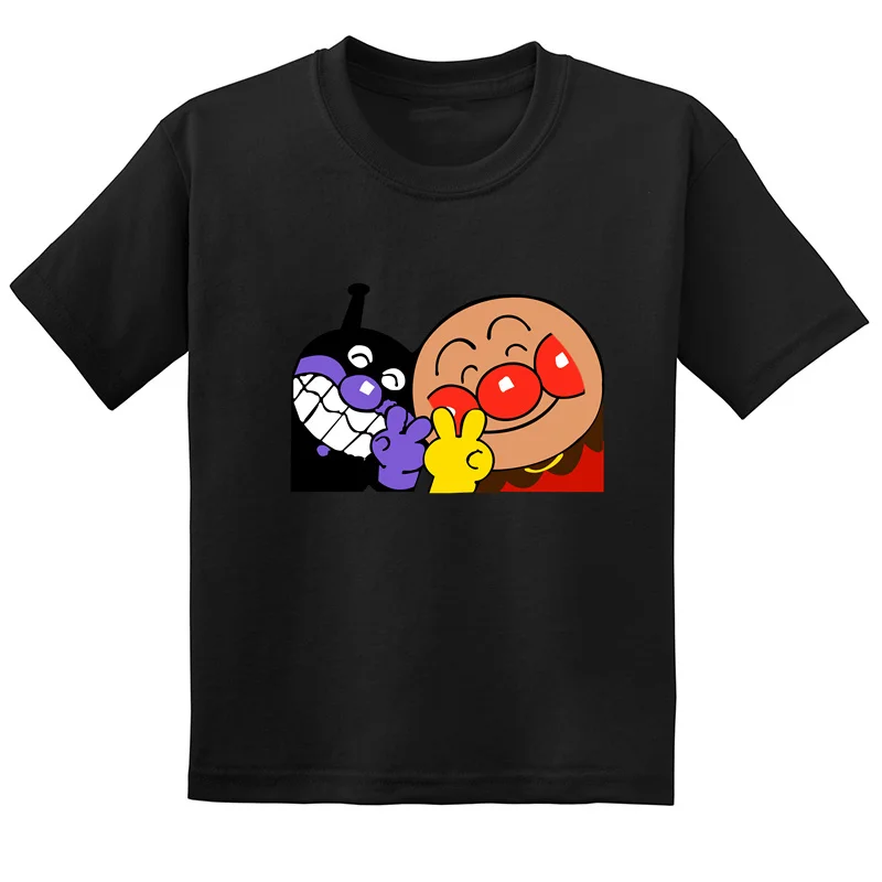 Anpanman And Baikinman Cartoon Print Kids T shirt Summer Casual Funny Children Boys Clothes Baby Girls Short Sleeve T-Shirts