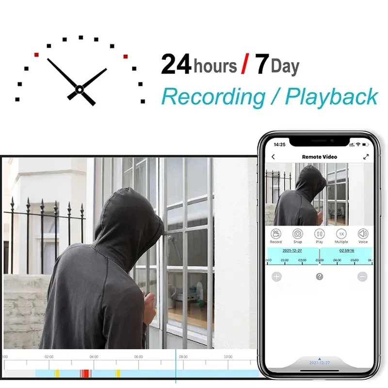 Almacenamiento gratuito en la nube Nvr Cámara de 4 canales Nvr Solar 4MP Kit Nvr inalámbrico Wifi Cctv Kit Cámara de seguridad