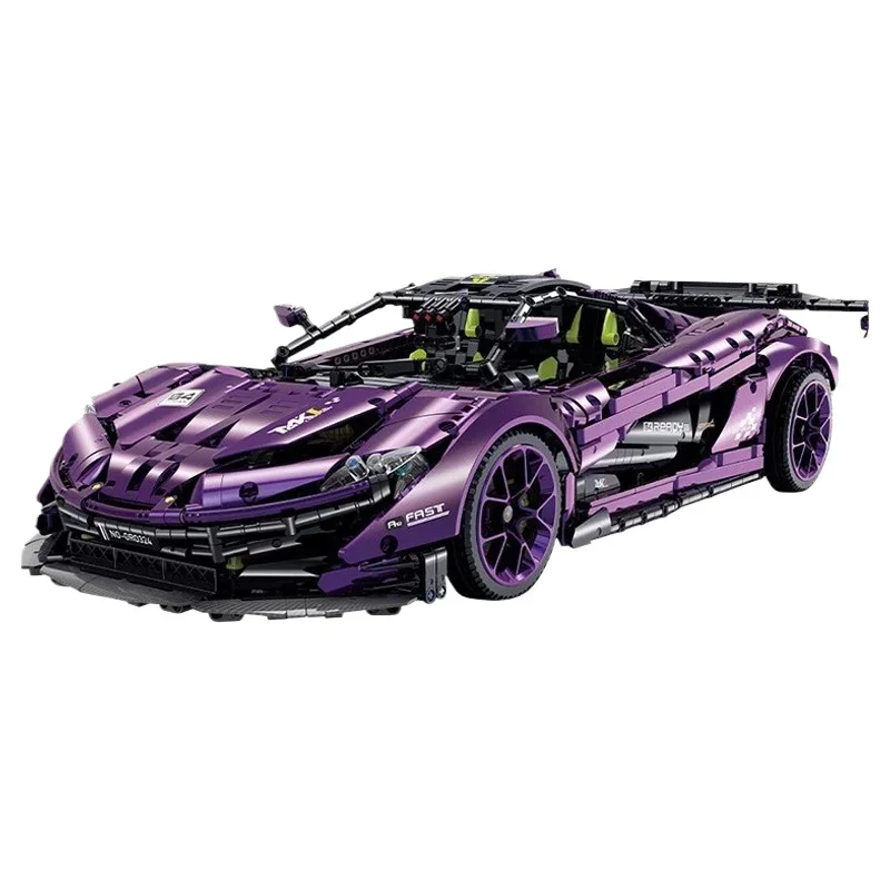 Building block sports car adult difficult to assemble model male toy