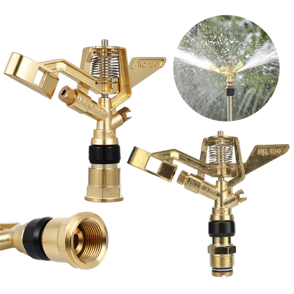 360 Degree Rotary Zinc Alloy Sprinkler Head 3/4