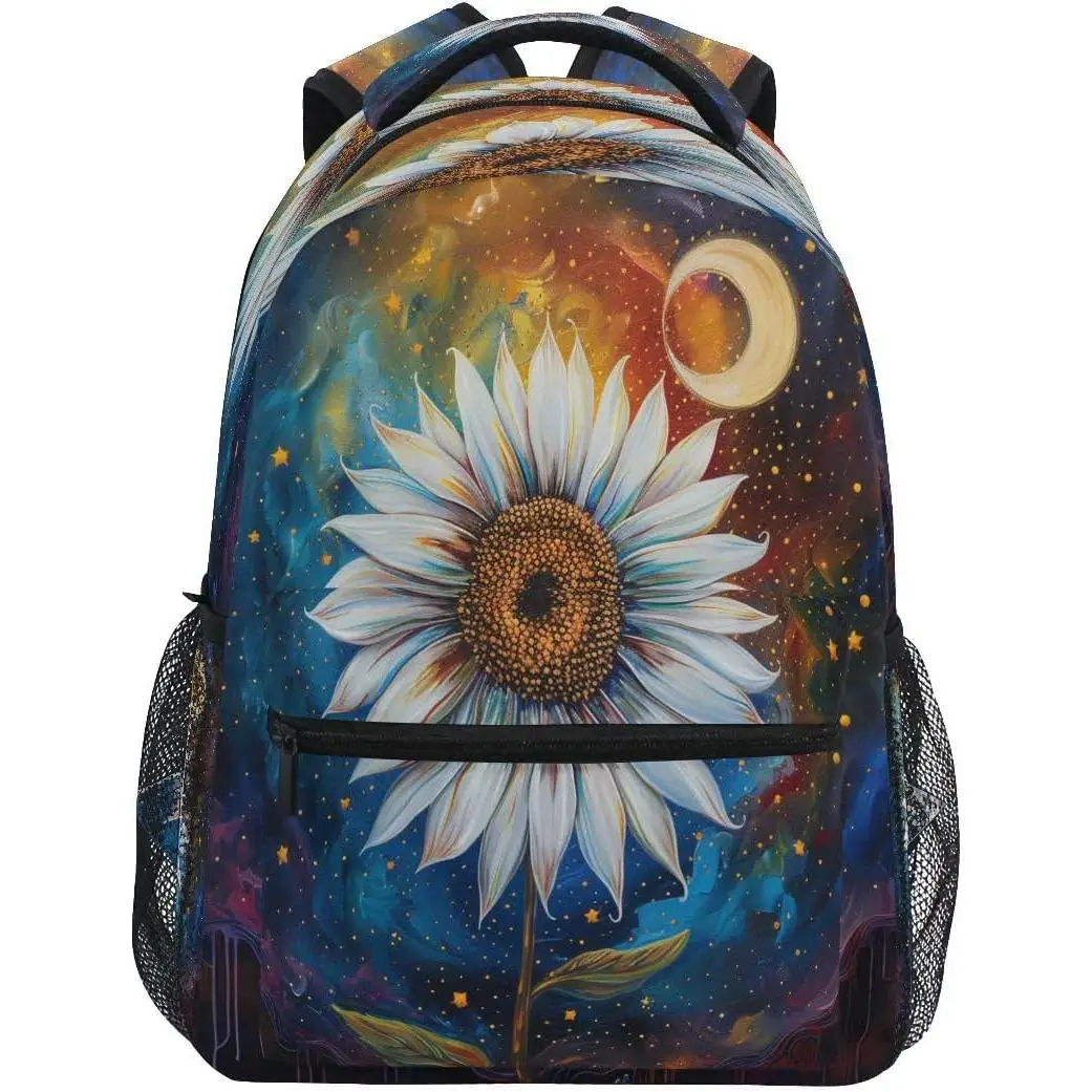 

Colorful Sky Night Sunflower Backpack for Girls School Bags Bookbags for Teen Kids Travel Laptop Daypack Bag Laptop Backpacks