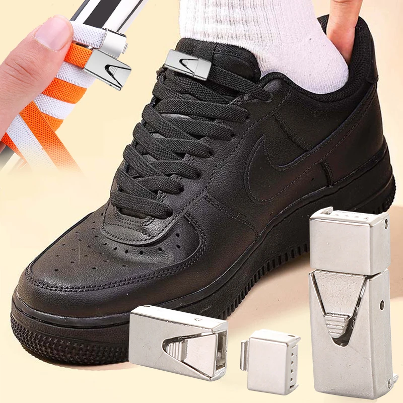 1Pair 8MM No Tie Shoe Laces Elastic Laces Sneakers Boots Lock Shoelaces Without Ties Kids Adult Wide Rubber Bands Flat Shoelace