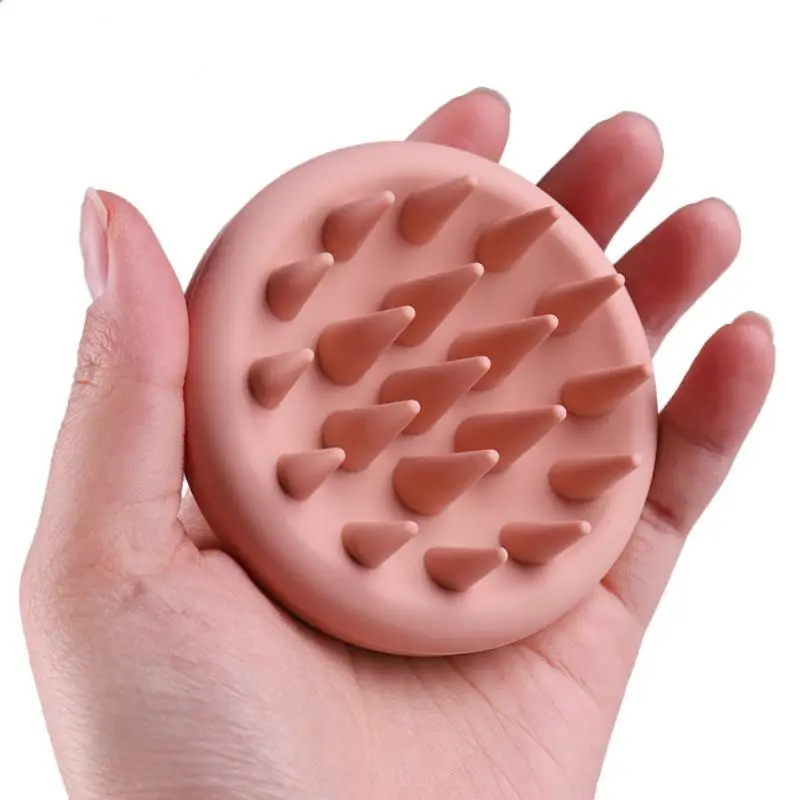 New Portable Silicone Hair Brush Head Body Scalp Massage Brush Hair Washing Clean Comb Bath SPA Shower Meridian Massage Brush