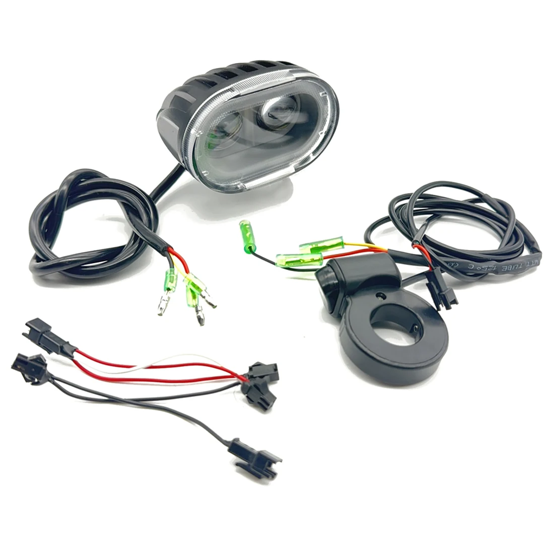 LED Driving Lights Waterproof Headlight for 12V--84V Electric Scooter With Switch Dualtron Thunder DT3 Victor Mini