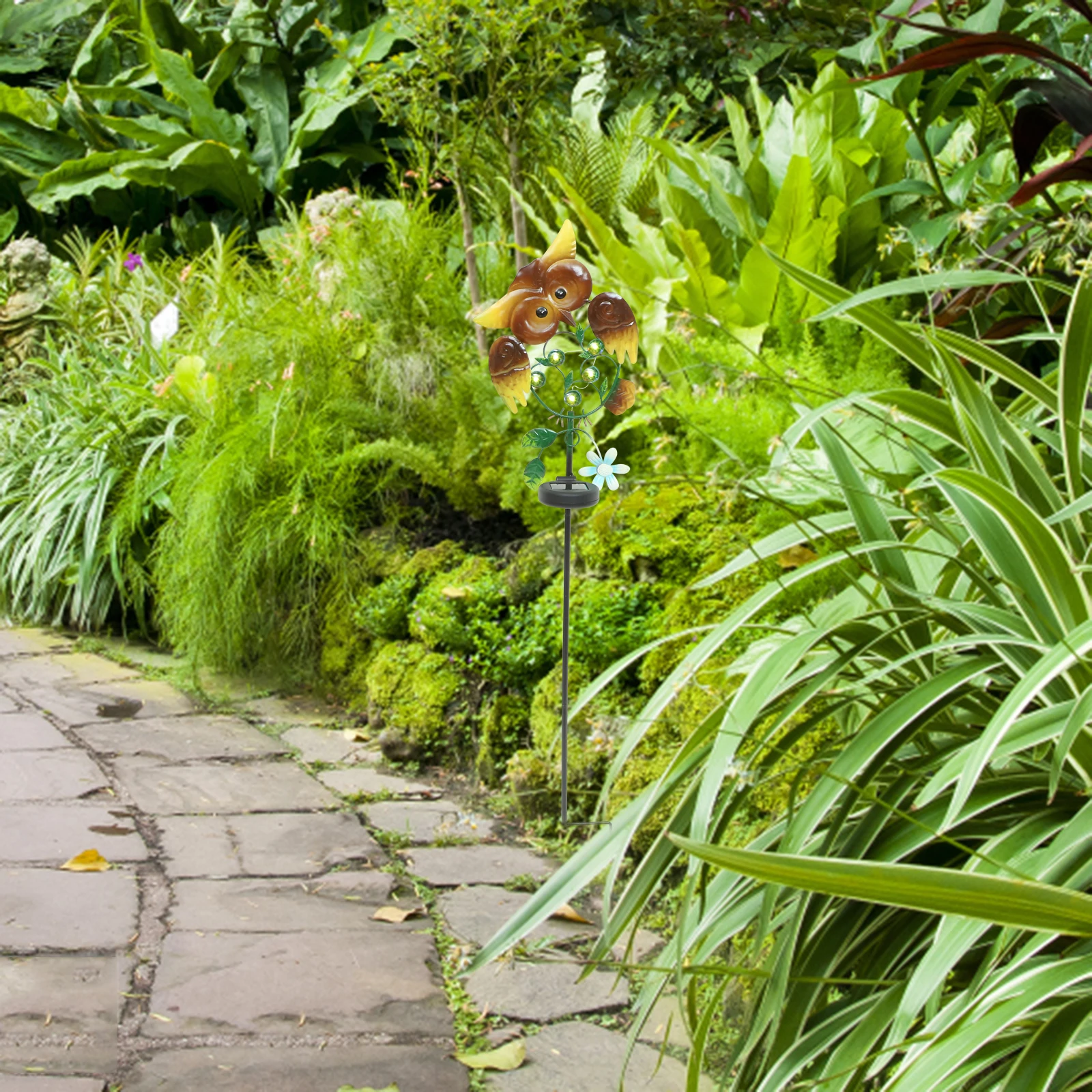 

Solar Owl Rain Gauge Decorative Light LED Waterproof Outdoor Garden Yard Lawn Solar Light Retro Creative Brightness Stable