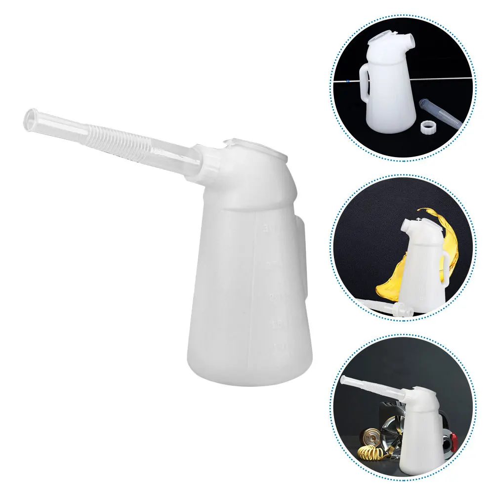 

1.2L Engine Bottle Car Container Hand Pump Oiler Vehicle Pump Oil Dispenser Sturdy Plastic Manual Oil Storage Kettle For Cars