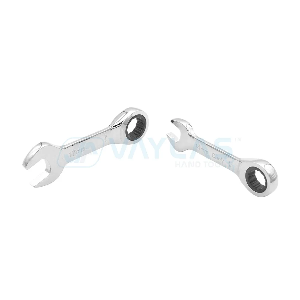 Imagem -05 - Mini Ratchet Wrench Tools Chaves Ultra-curtas de Ratcheting Stubby Chave Combinada Polimento de Espelhos Casa Automático Reparação Automóvel 819 mm 72t