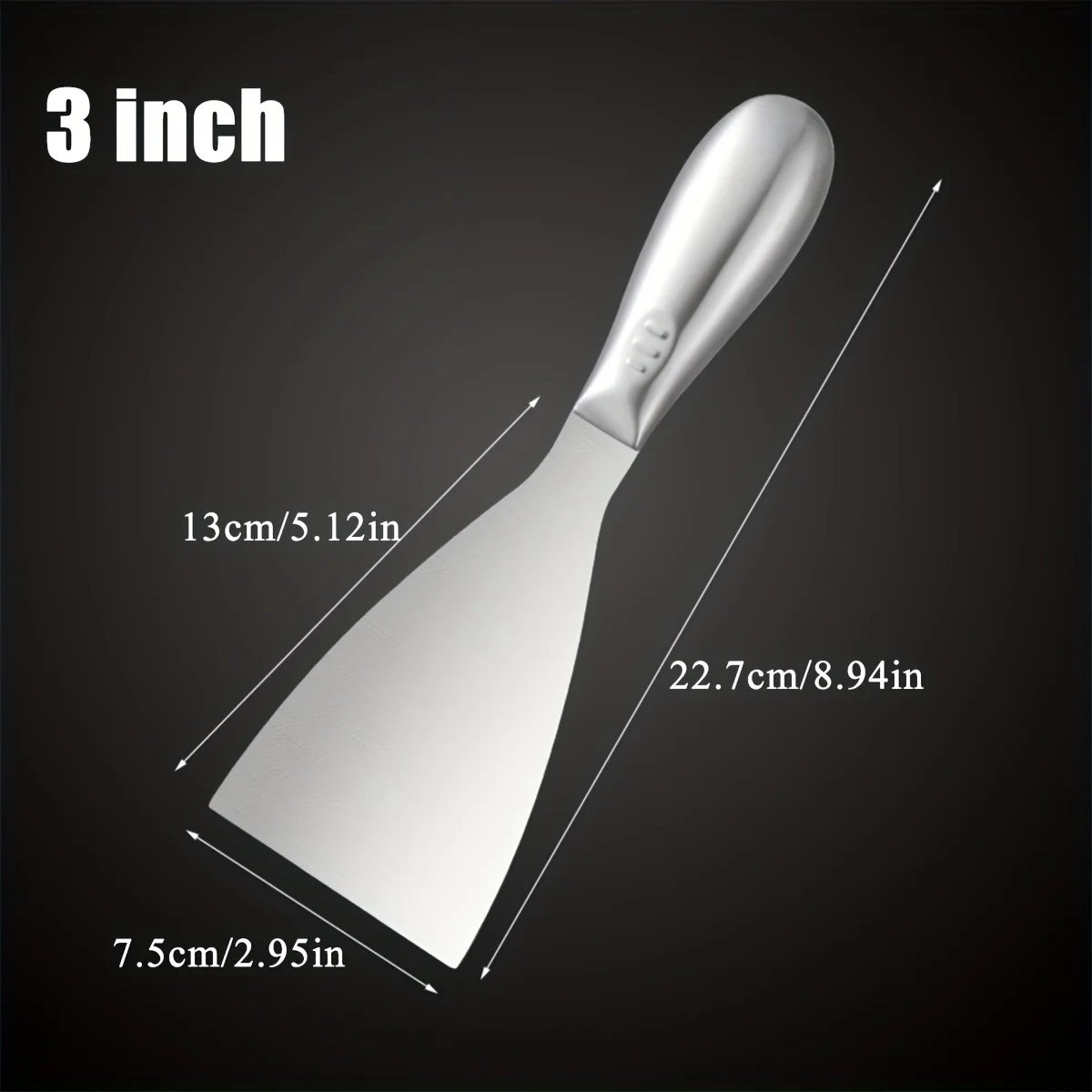 1,5-5 Zoll Premium Polierter Edelstahl-Schaber – Professionelle Spachtelklinge für Trockenbau-Finish & Farbschaben – Detail 8