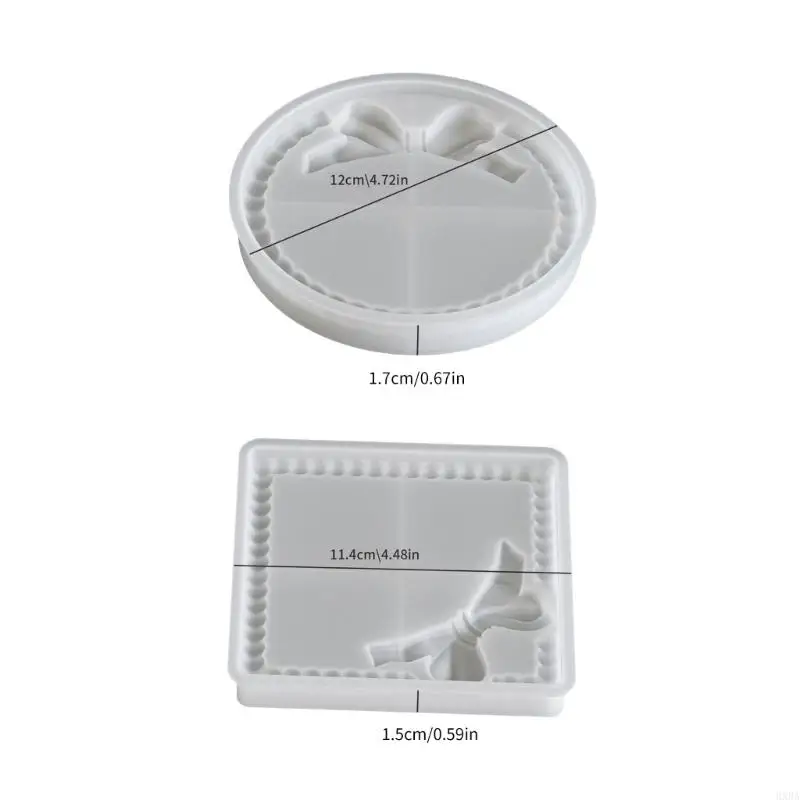 

HXBA Silicone Resin Tray Mold Fruit Tray Coasters Mould Jewelry Plate Mold for Crafting Unique Coasters and Home Decorations