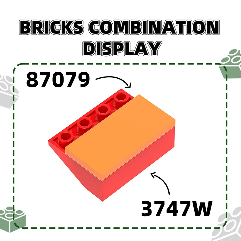 Wange 106Pcs/Lot 87079 2x4 Smooth Building Blocks MOC Classic Accessories Compatible with Brick Children Toys Gift Box