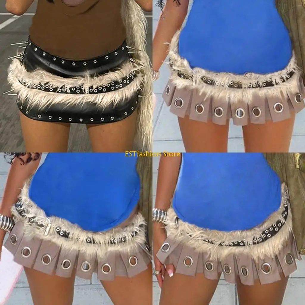 Y5GC حزام خصر من مزيج الجلد الفخم، حزام خصر عصري، حزام خصر قابل للتعديل للأفراد الأنيقين #1