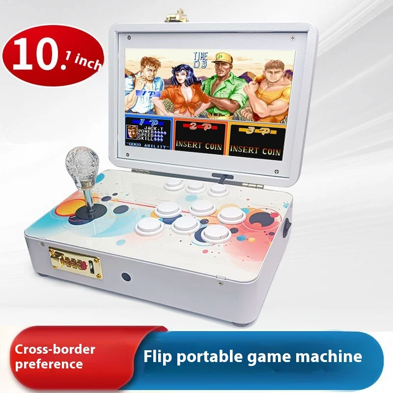 Pandora Foldable Game Console, Portable Arcade Machine 10.1 Inch, Mini Home Fighting Game Console, Boy's Toy Gift