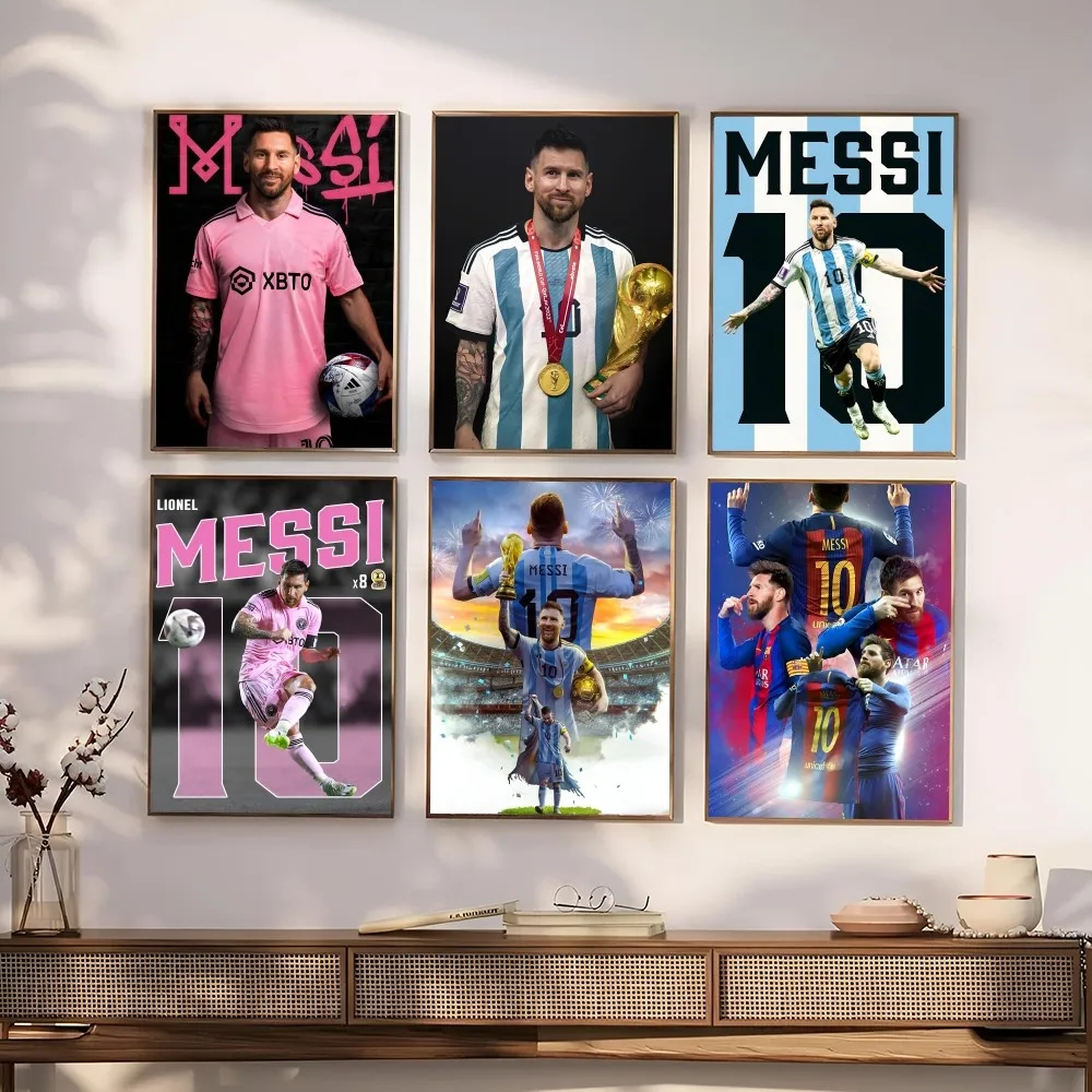 m-Messi  Poster Paper Print Home Living Room Bedroom Entrance Bar Restaurant Cafe Art Painting Decoration