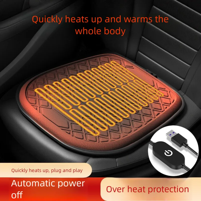 

Car Seat Multi-Setting Adjustable Constant Temperature New Multi-Use Skin-Friendly Velvet Universal Winter USB Heated Small