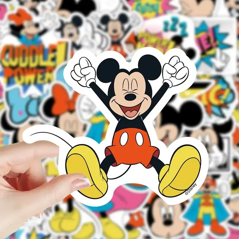 Disney mickey bonito criativo padrão dos desenhos animados móvel desktop personalizado moda simples adesivo decorativo à prova dwaterproof água atacado