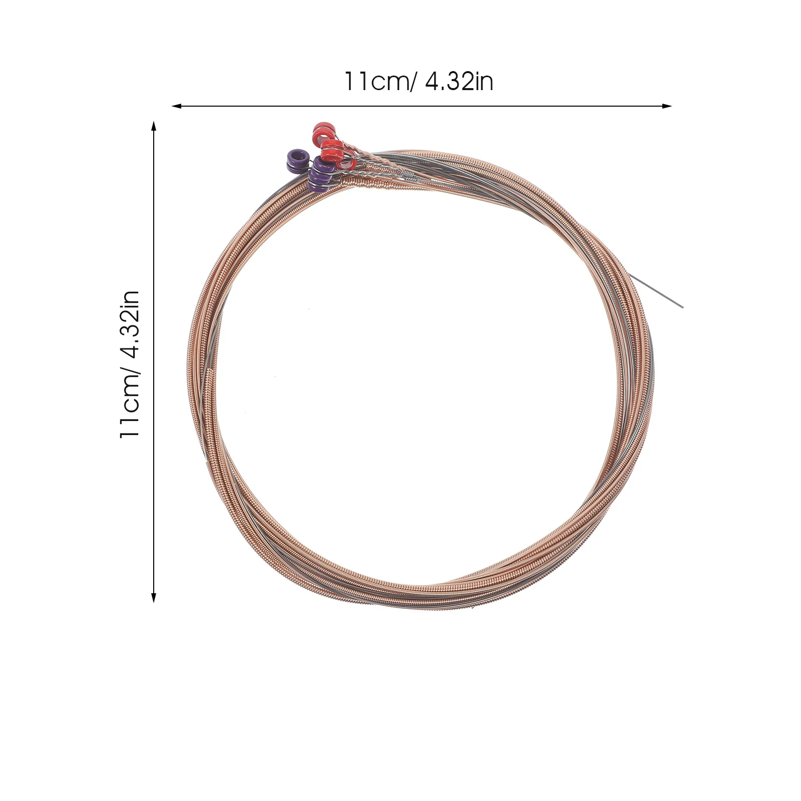 Confezione durevole di corde in metallo di ricambio per corde folk da 6 corde acustiche per chitarra folk, riparazione, chitarra per prestazioni musicali