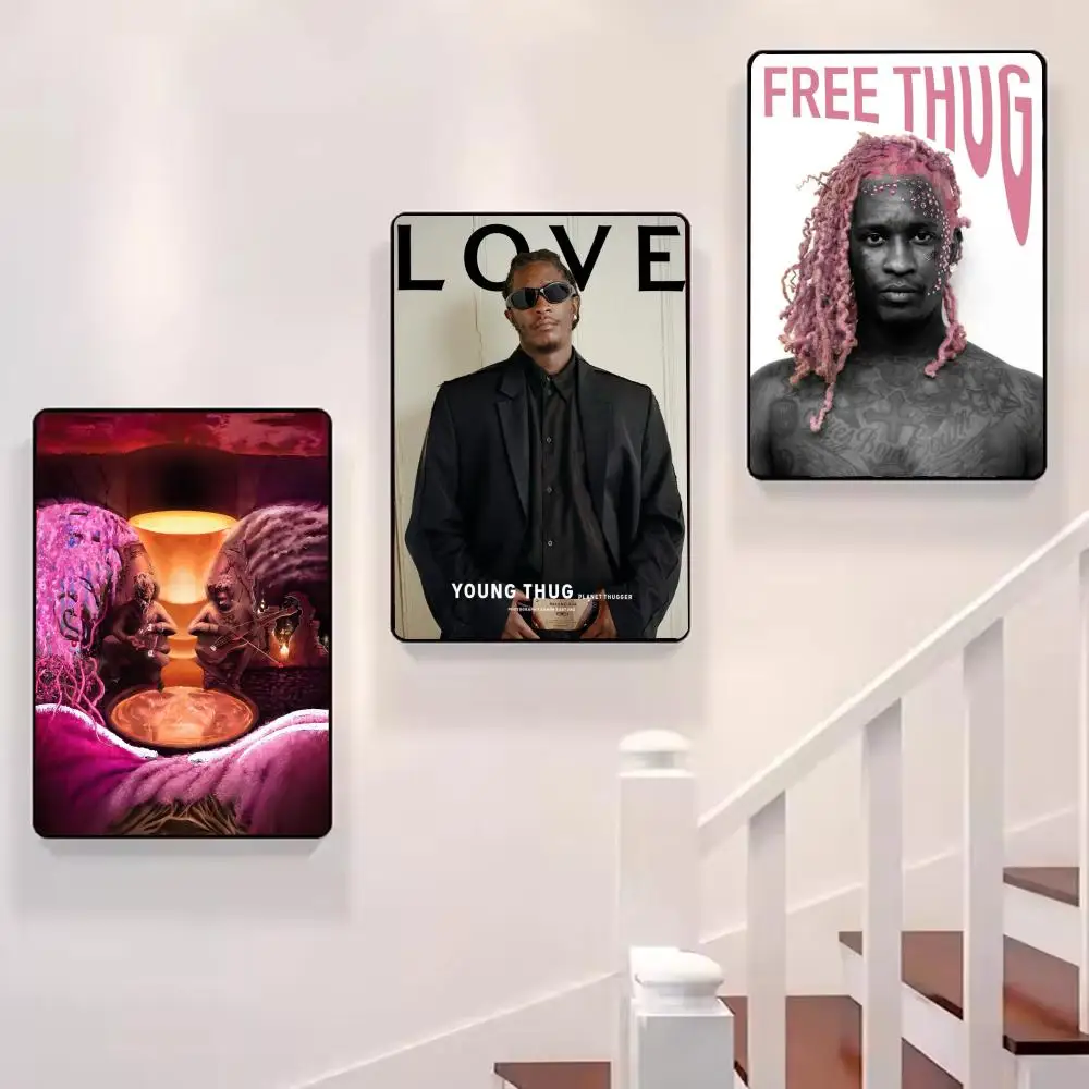 الهيب هوب مغني الراب Y-الشباب البلطج المشارك HD طباعة شخصية قماش جدار جدارية ملصق فني صور لغرفة المعيشة ديكور المنزل دائم