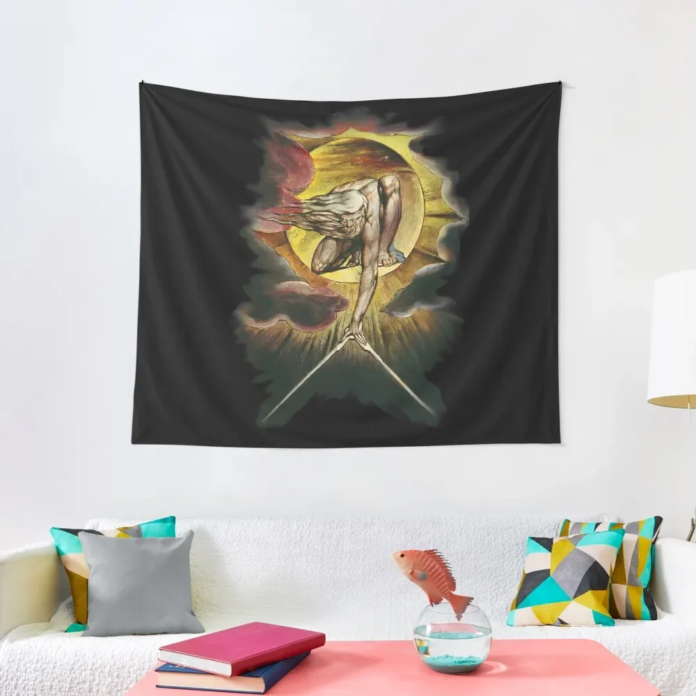 

William Blake: The Ancient of Days Tapestry Aesthetic Decoration Home Supplies Room Design Home Decoration Tapestry