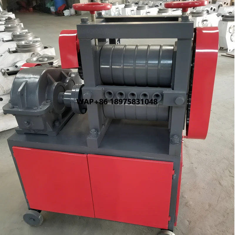 

Equipped with wheels, easy to move when bending Steel bar automatic straightening machine Steel bar straightening machine