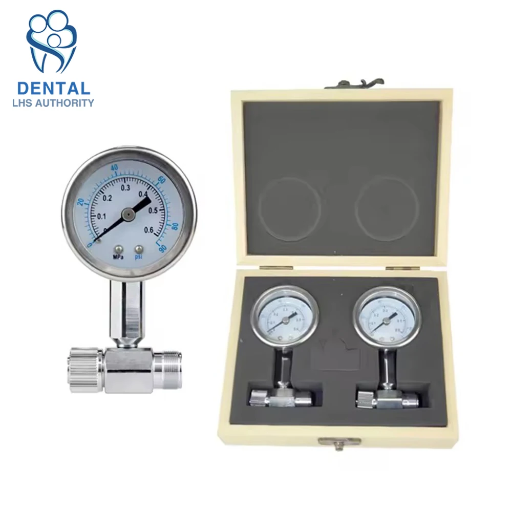 Medidor de presión de turbina Dental, pieza de mano de alta y baja velocidad, manómetro de odontología de aire, herramienta de medición de unidad de silla de laboratorio