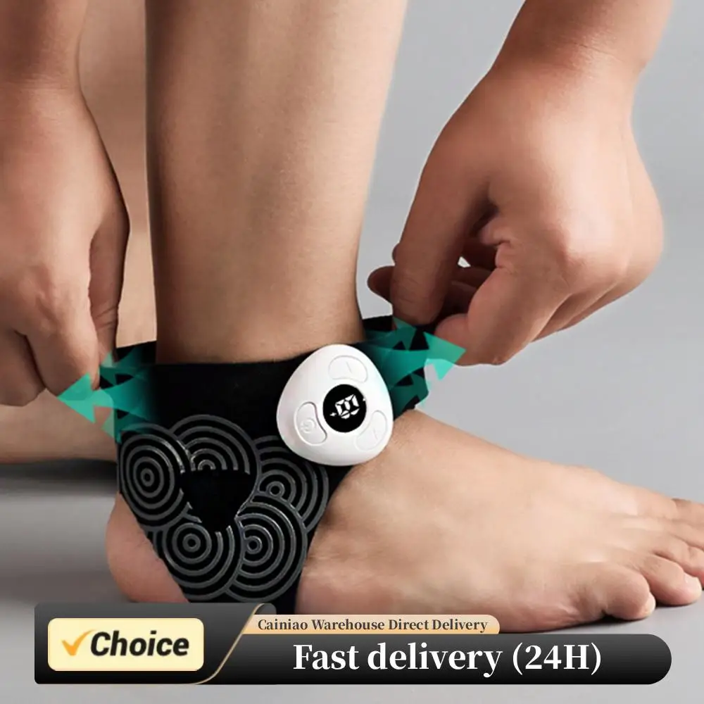 

EMS Pulse Массажер для лодыжки Легкий электрический массажер для ног Дышащее защитное снаряжение для суставов против растяжения травм
