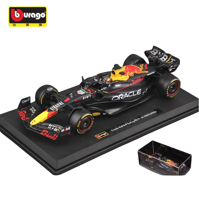 

Bburago 1:18 Red Bull F1 RB19 2023 Formula car diecast alloy static model, boys collection display toy, children's holiday gift.