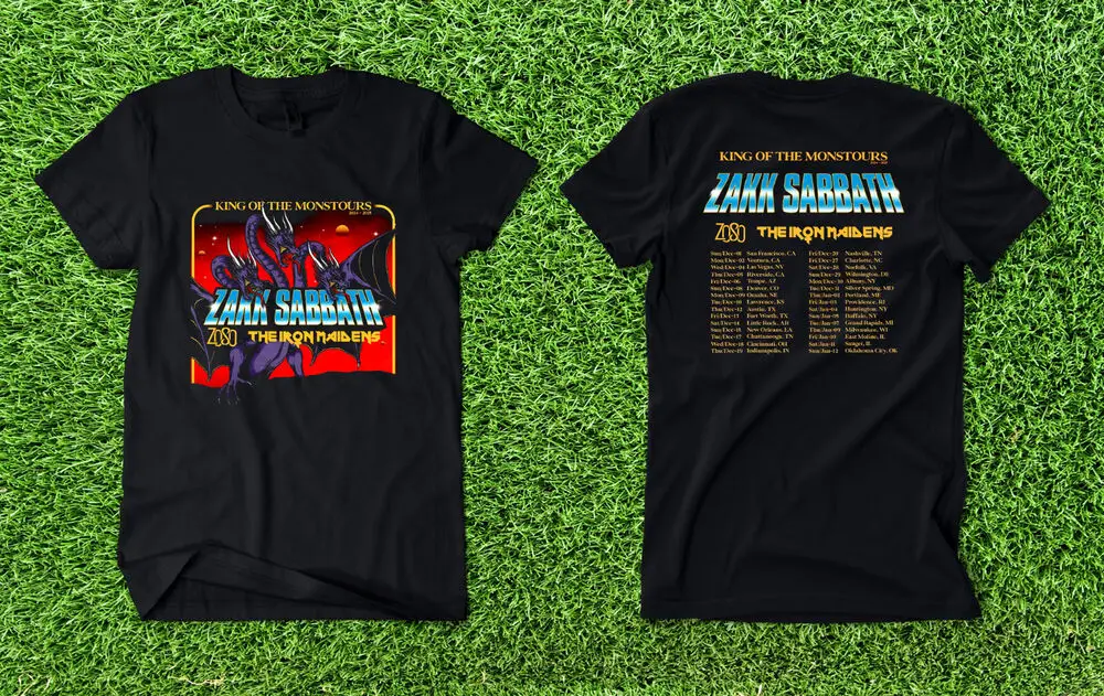 t shirt zakk sabbath king of the monstours 2024 - 2025