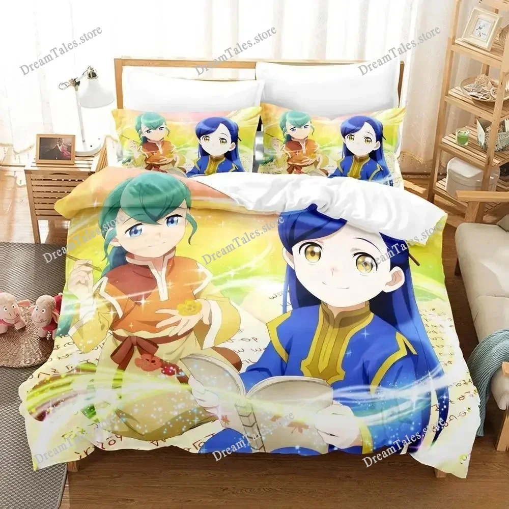 

3D Printing Ascendance Of A Bookworm Bedding Set Cartoon Anime Three-piece Set Adult Kid Bedroom Duvet Cover Sets Home Textiles7