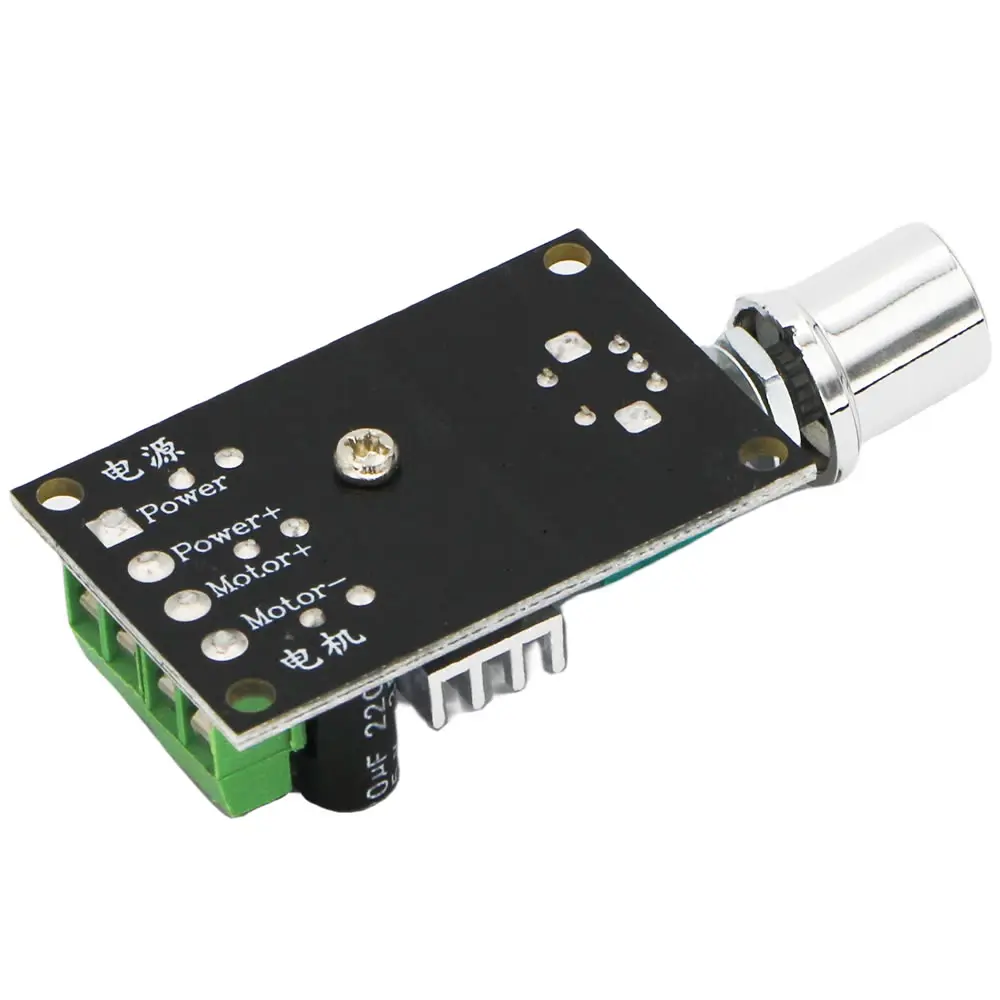 DC 6V 12V 24V 28VDC 3A 80W PWM Motor Speed Controller Regulator Adjustable  3A Motor Speed Controller Mute Large Torque Motor