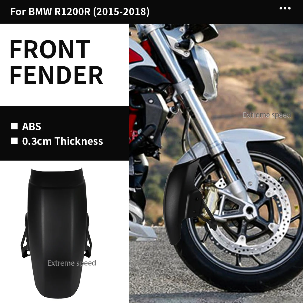 

Front Fender For BMW R1200R (2015-2018) R1250R (2019-) R 1250 1200 R Motorcycle Accessories Mudguard Extension Splash Extender