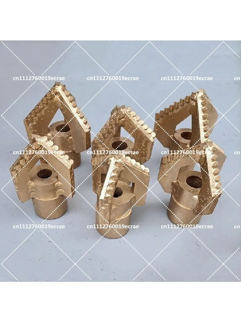Three Wings Octagonal Alloy Drill Bit 3 Blade Excavation Well Drilling Rig Geological Tool